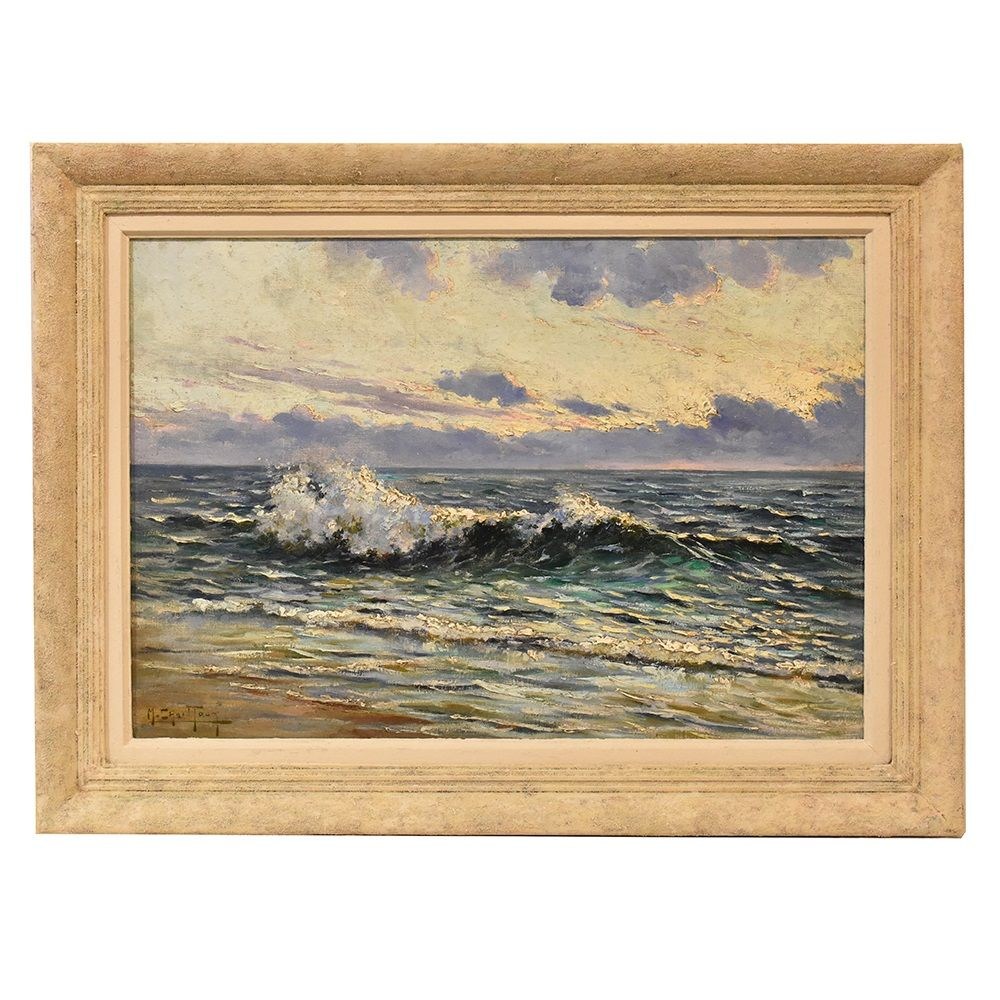QM333 seascape oil painting art deco paintings marine art XXth century.jpg